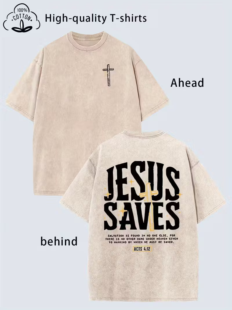 Christian Graphic T-Shirt ^^Jesus Saves^^