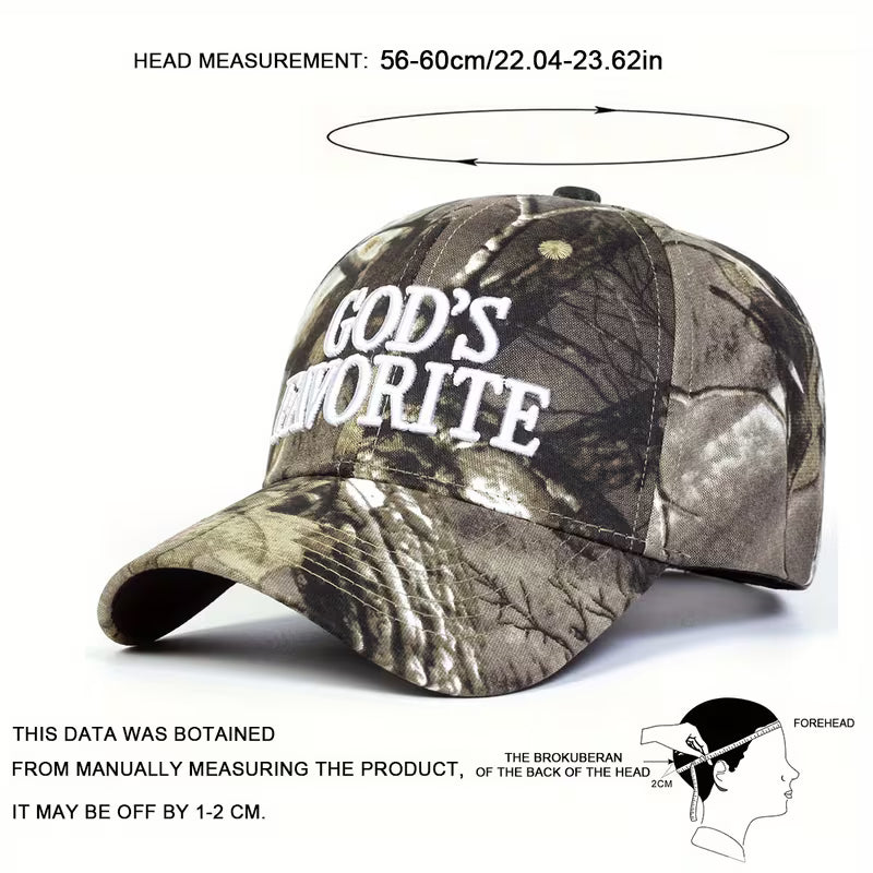 GOD’S FAVORITE Embroidered Baseball Cap