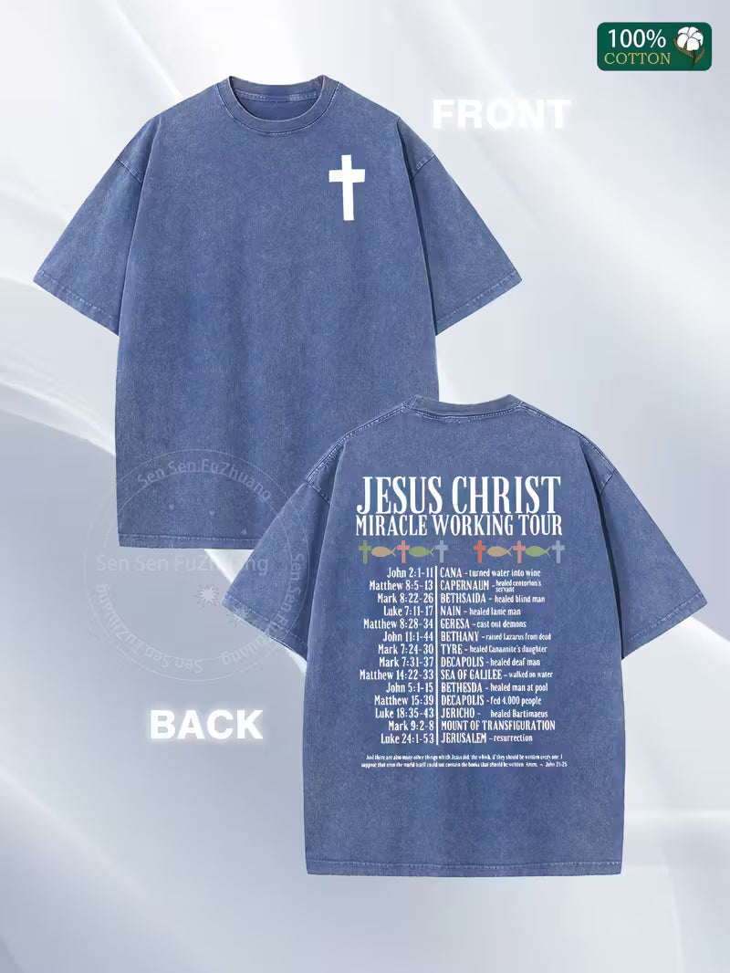 Jesus Christ Miracle Working Tour Graphic Tee
