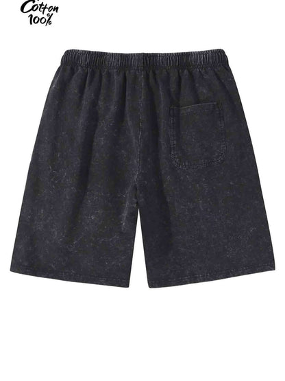 “Put On The Whole Armor of God” Shorts | 290G Washed Cotton | Printed Pattern | Summer Casual Outdoor Shorts with Pockets & Drawstring Waist