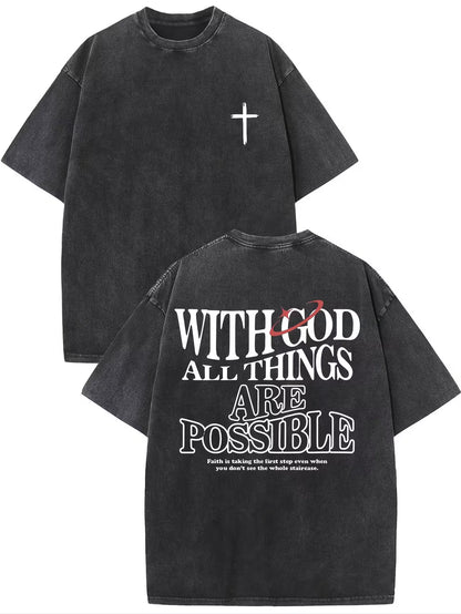 With God All Things Possible Tee