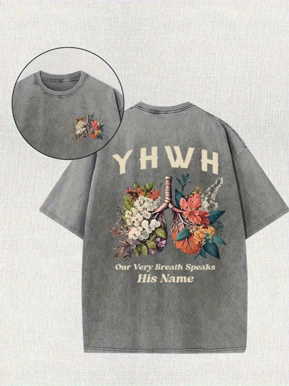YHWH Our Breath Tee – Vintage Washed Street Style