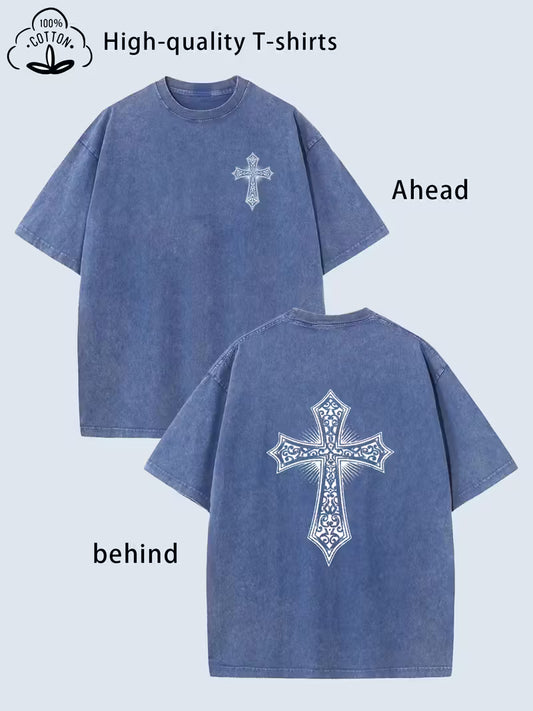 Streetwear with Soul – Double Cross Print Tee