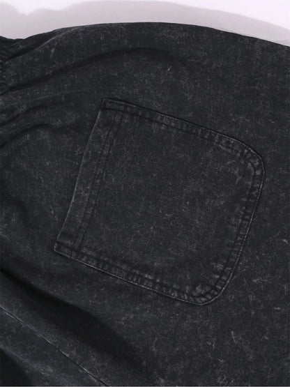 “Put On The Whole Armor of God” Shorts | 290G Washed Cotton | Printed Pattern | Summer Casual Outdoor Shorts with Pockets & Drawstring Waist