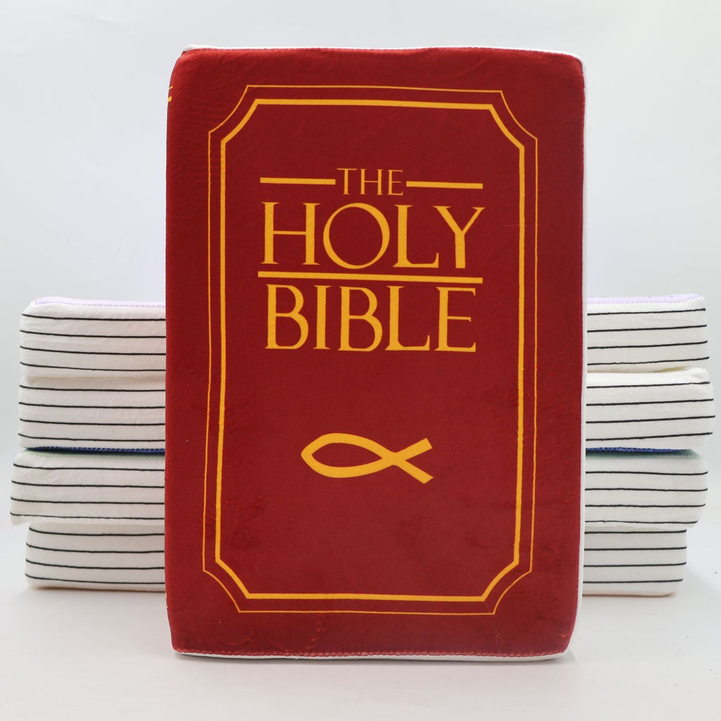 Plush Holy Bible Pillow - Red