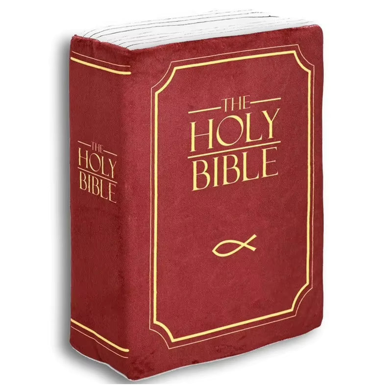 Plush Holy Bible Pillow - Red