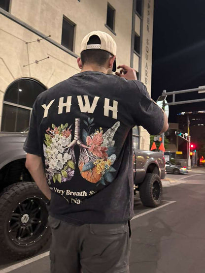 YHWH Our Breath Tee – Vintage Washed Street Style