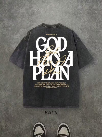 T-Shirt - GOD HAS A PLAN Christian Faith Design