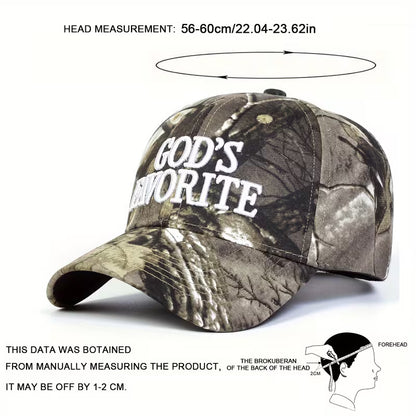 GOD’S FAVORITE Embroidered Baseball Cap