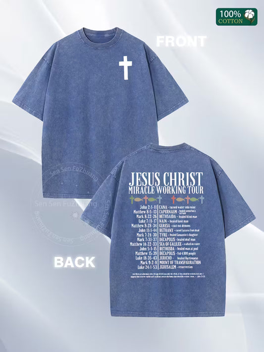 Jesus Christ Miracle Working Tour Graphic Tee