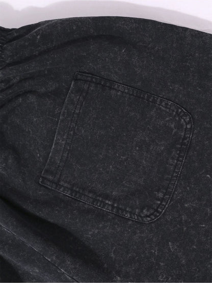 290G Heavy-Duty Washed Verse Shorts | Jesus’ Truth Print (John 14:6) & Cross Design | Adjustable Elastic Waistband | Casual Athletic Faith-Based Shorts