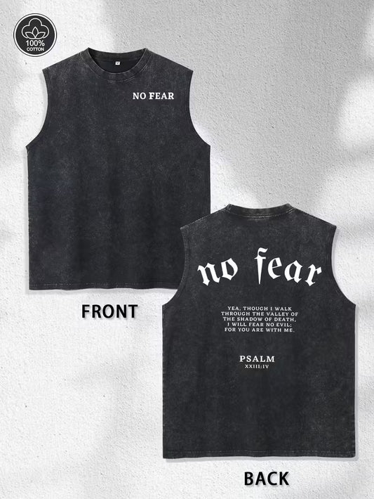 Tank Top NO FEAR" & Psalm 118:6 Bible Verse