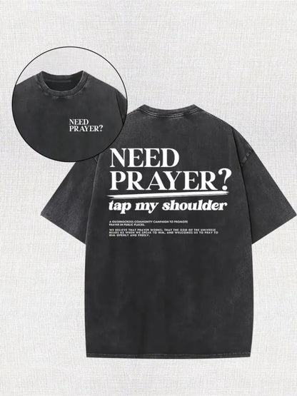 Need Prayer? -- Retro Washed Faith Streetwear