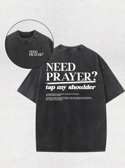 Need Prayer? -- Retro Washed Faith Streetwear