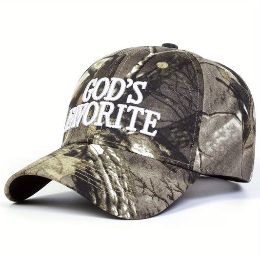 GOD’S FAVORITE Embroidered Baseball Cap