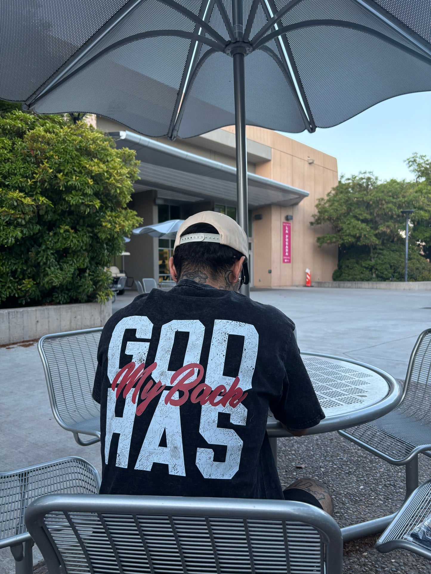 GOD MY BACK T-Shirt – Vintage Christian Oversized Graphic Tee