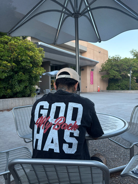 GOD MY BACK T-Shirt – Vintage Christian Oversized Graphic Tee